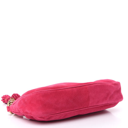 Prada Suede Box Shoulder Bag Peonia 4 of 12