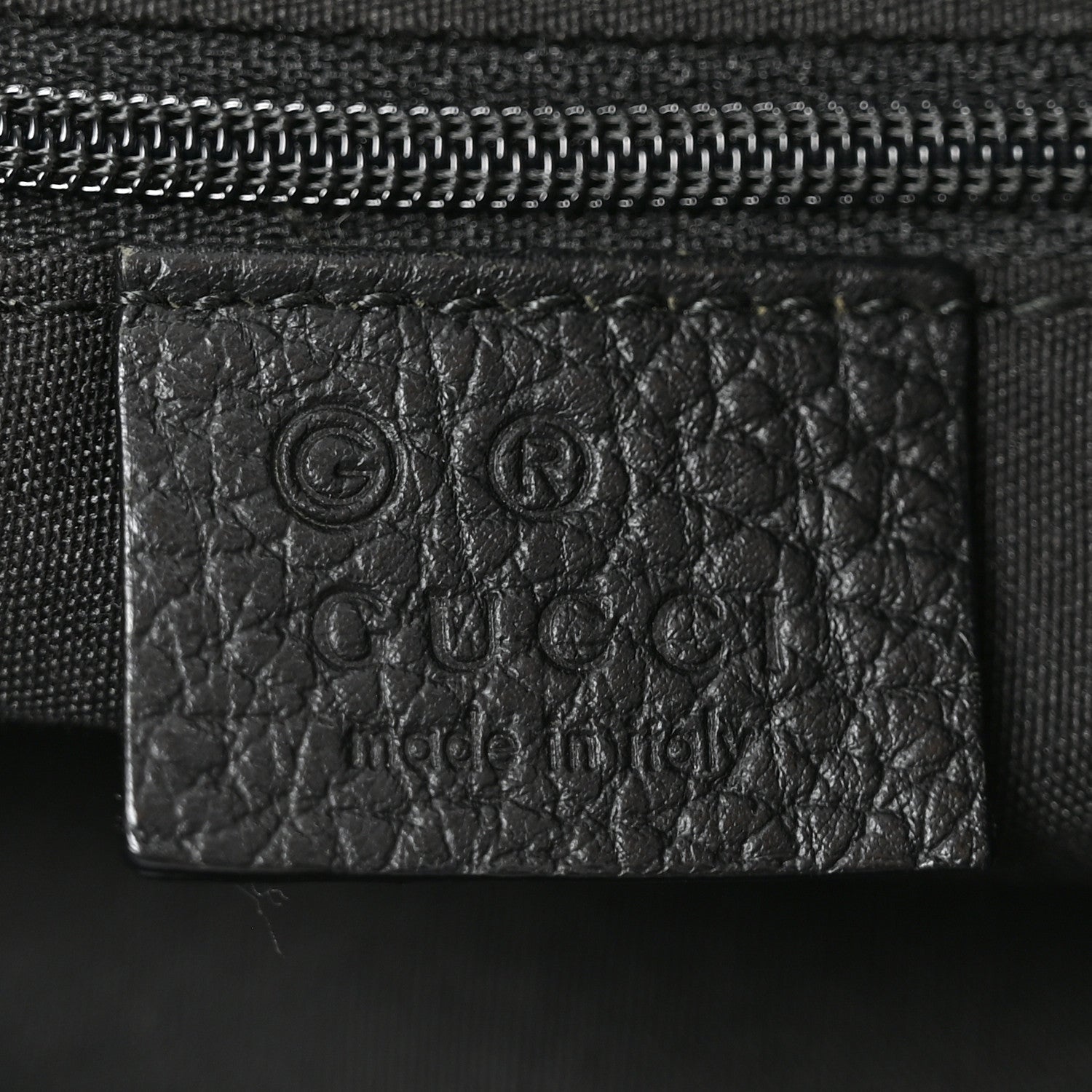 Gucci Monogram Medium Abbey Pocket Hobo Tote Black 5 of 9