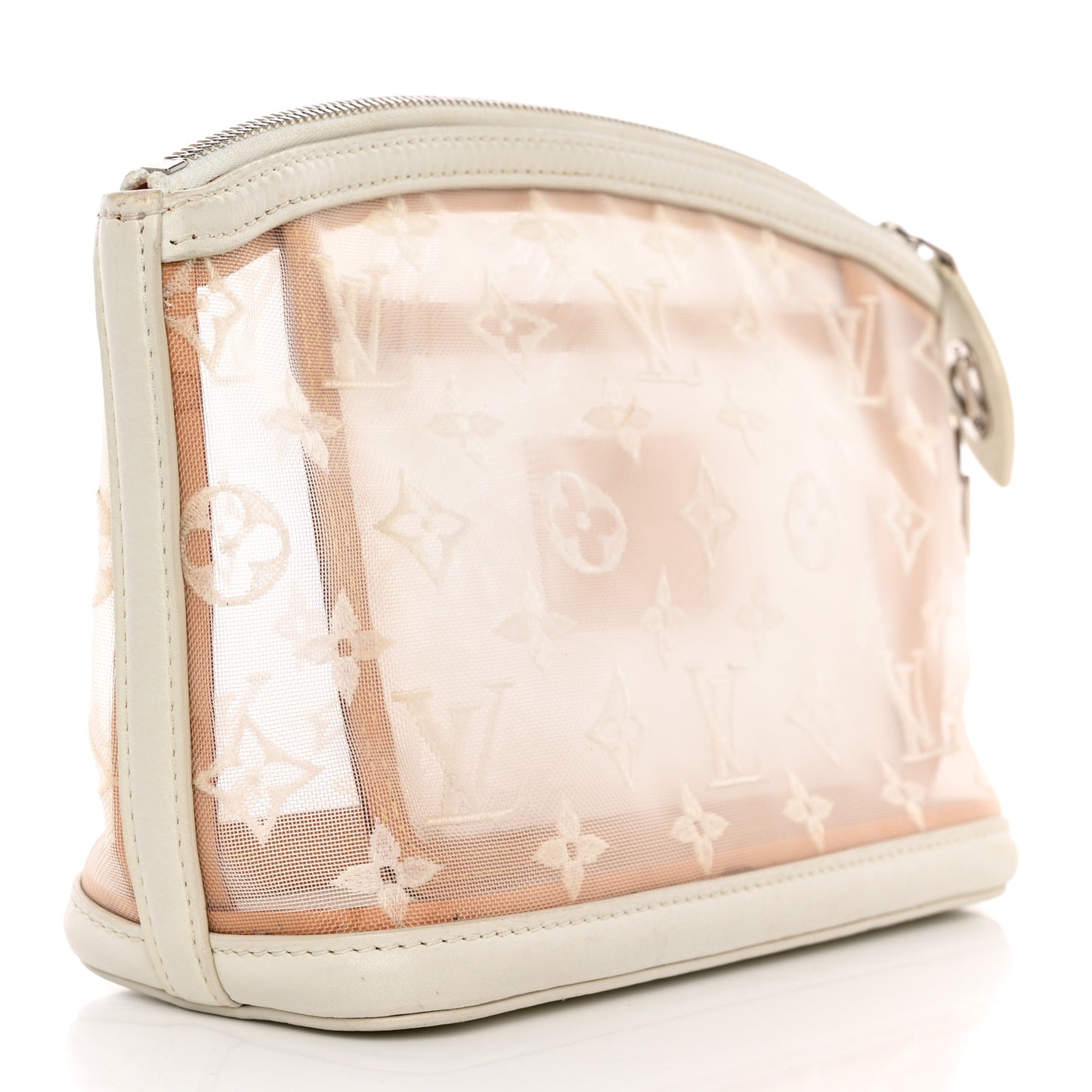 Monogram Transparence Transparent Lockit Clutch White