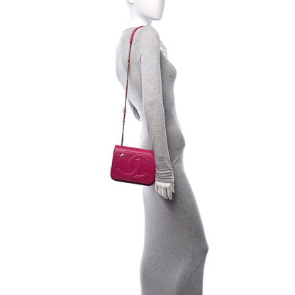Chanel Lambskin CC Mania Flap Bag Pink 2 of 10