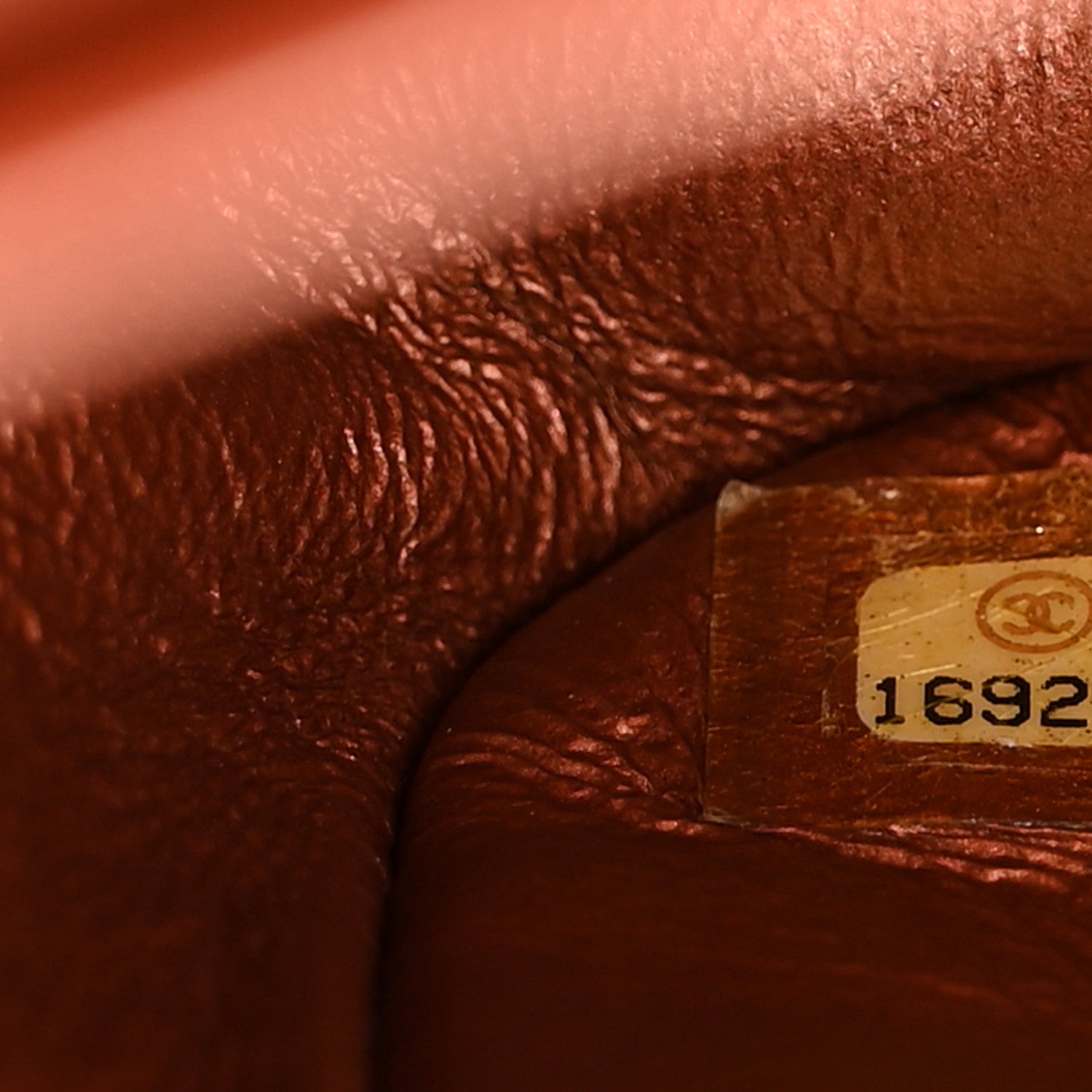 Chanel Metallic Lambskin Quilted Jumbo Double Flap Copper 7 of 13