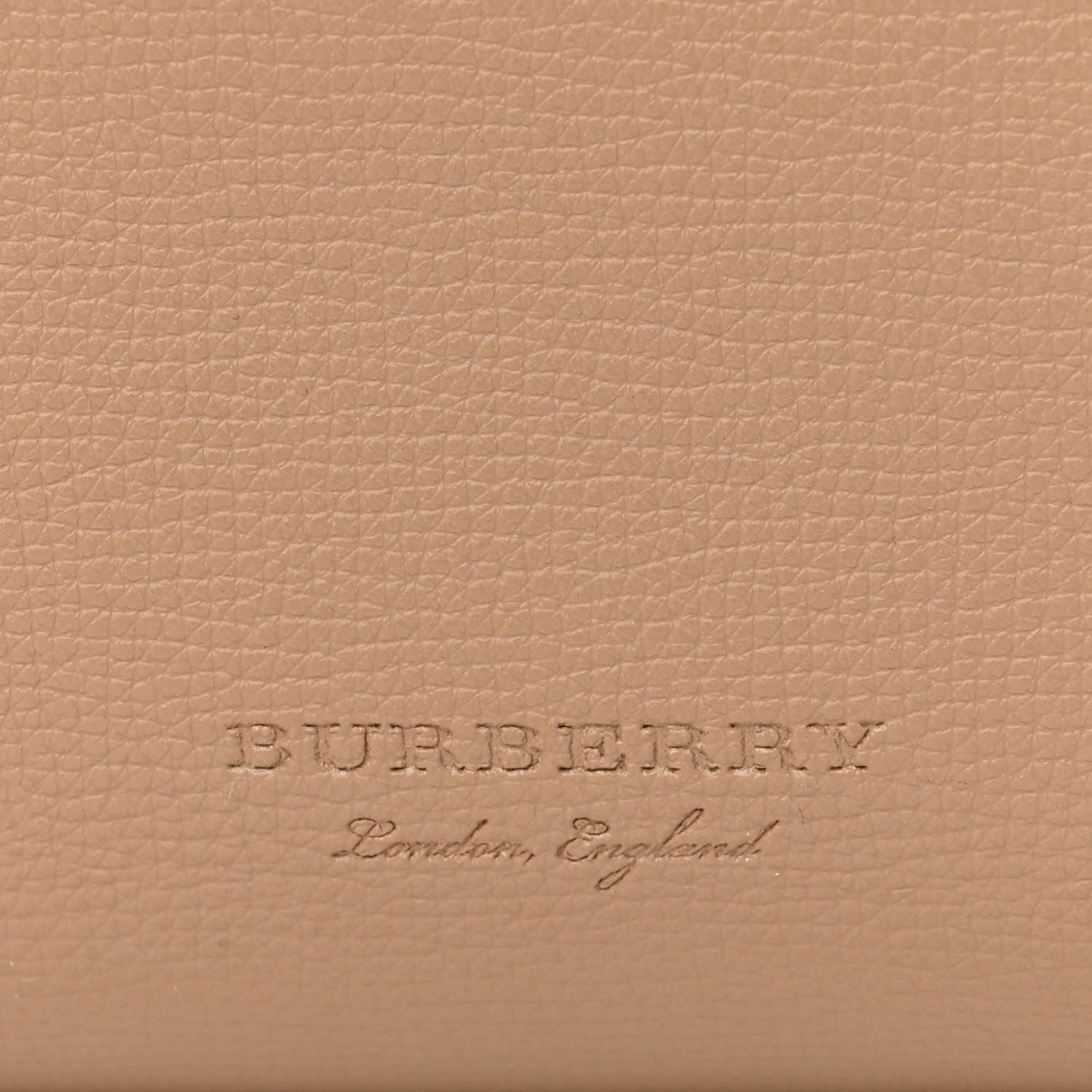 Burberry Grainy Calfskin Haymarket Check Medium Reversible Tote Camel 9 of 16