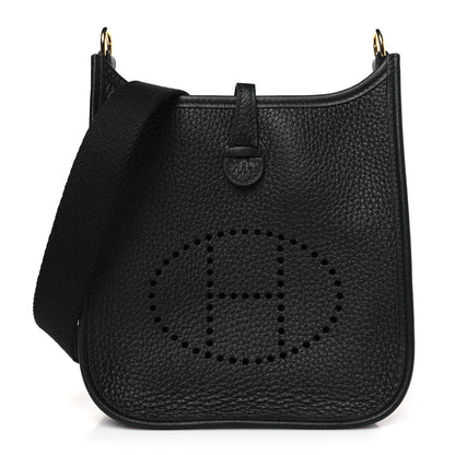 Hermes Taurillon Clemence Evelyne TPM Black 1 of 10