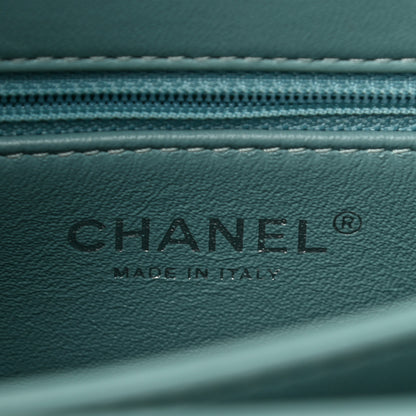 Chanel Lambskin Quilted Small Trendy CC Flap Dual Handle Bag Light Green 6 of 10