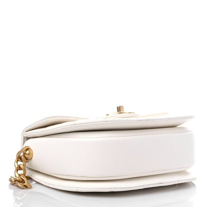 Chanel Caviar Quilted Moon Messenger White 4 of 10