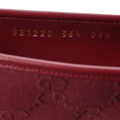 Gucci GG Monogram Horsebit Ballet Flats 36.5 Rosso Ancora 9 of 10