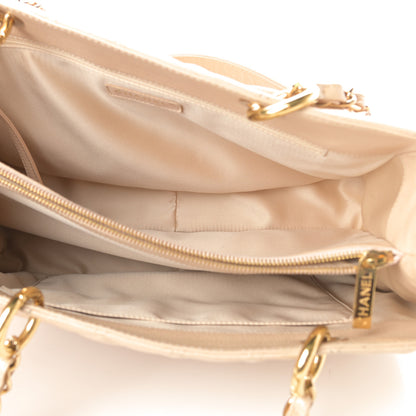 Chanel Caviar Quilted Grand Shopping Tote GST Beige Clair 5 of 11