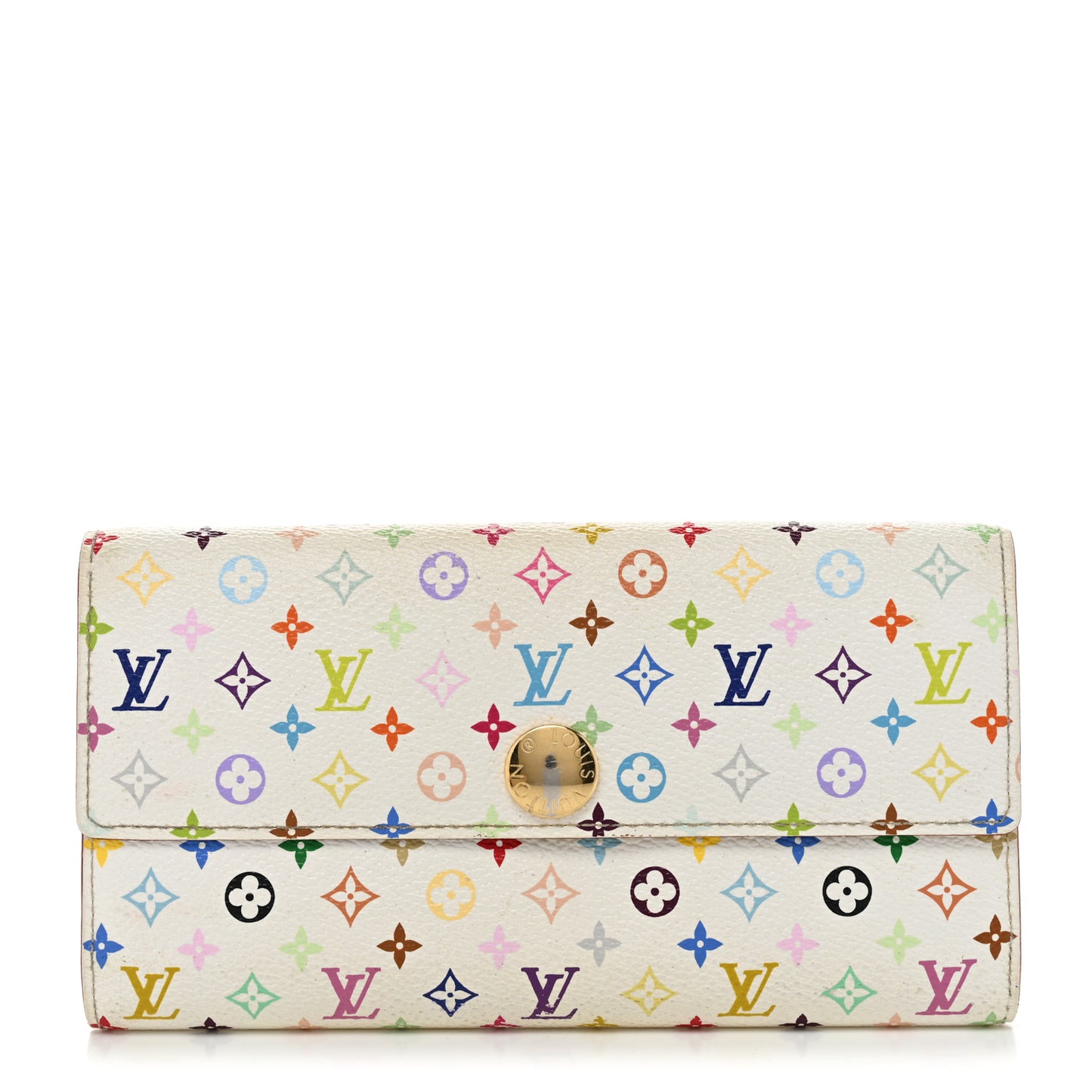 Monogram Multicolor Sarah Wallet White Figue