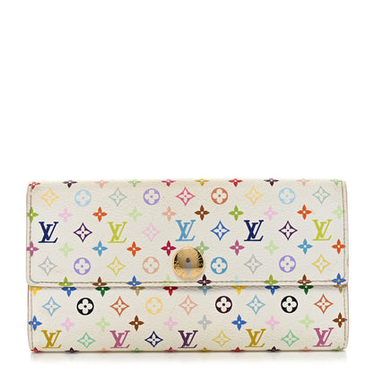 Louis Vuitton Monogram Multicolor Sarah Wallet White Figue 1 of 8