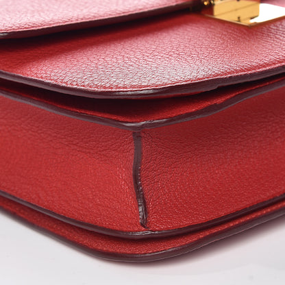 Celine Goatskin Medium Classic Box Flap Bag Carmin 5 of 9
