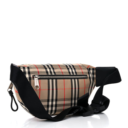 Burberry Nylon Vintage Check Medium Sonny Bum Bag Archive Beige Black 3 of 11