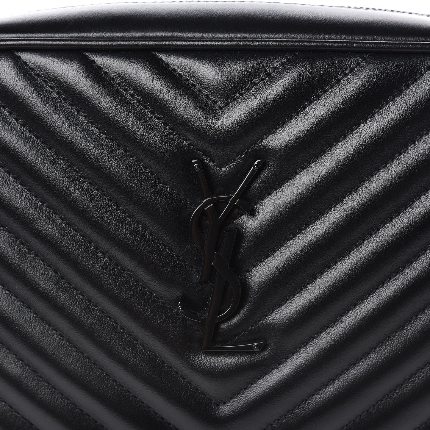 Calfskin Matelasse Monogram Lou Camera Bag Black