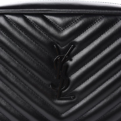 Saint Laurent Calfskin Matelasse Monogram Lou Camera Bag Black 7 of 9