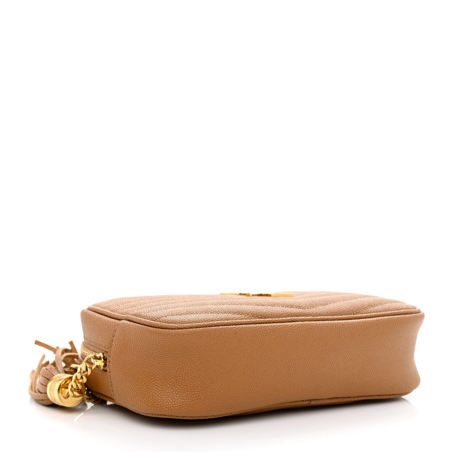 Saint Laurent Grain De Poudre Matelasse Monogram Mini Lou Camera Bag Dark Natural 4 of 12