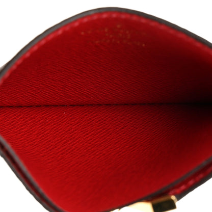 Louis Vuitton Calfskin Monogram Kimono Tote Card Holder Cherry 6 of 8
