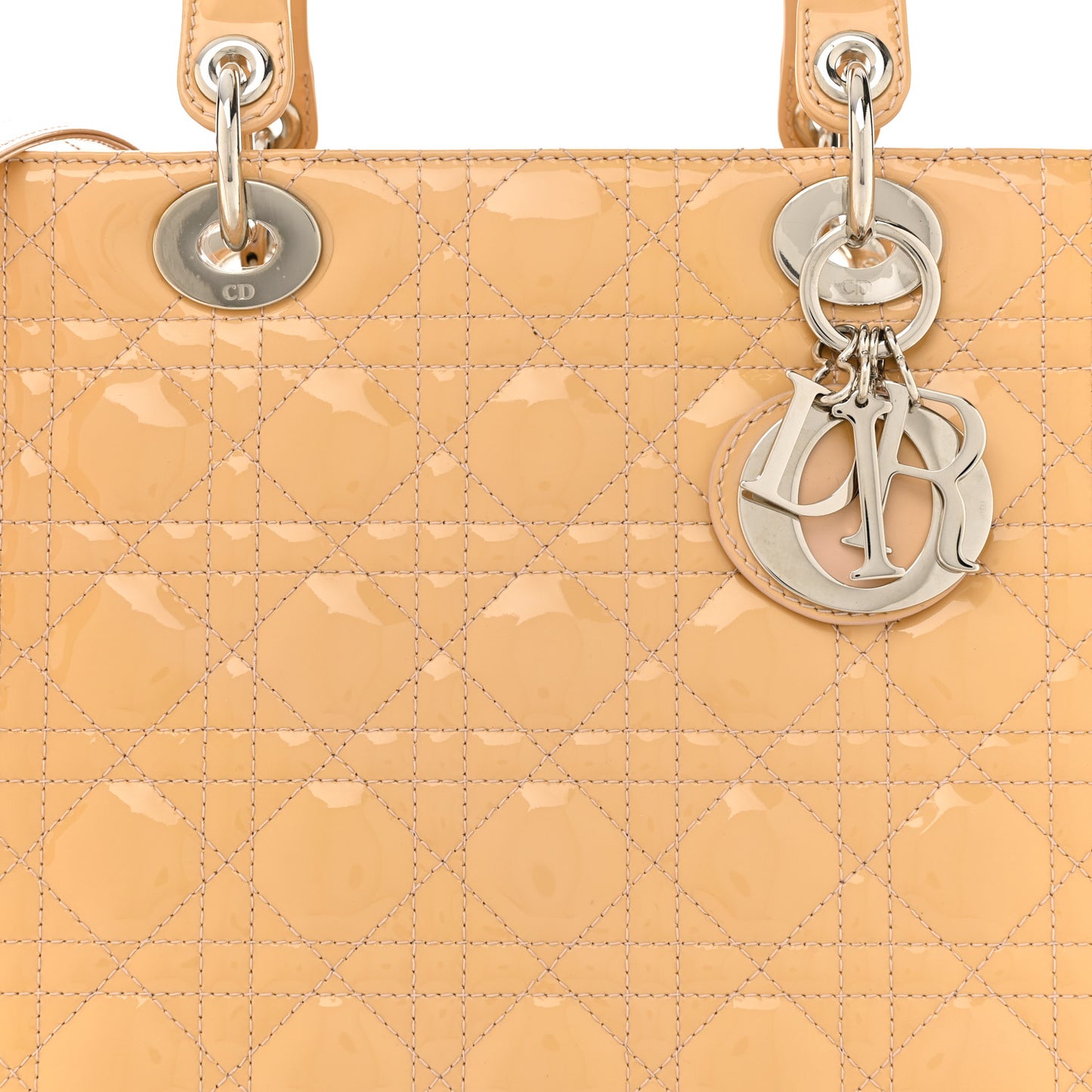 Patent Cannage Large Lady Dior Light Pink