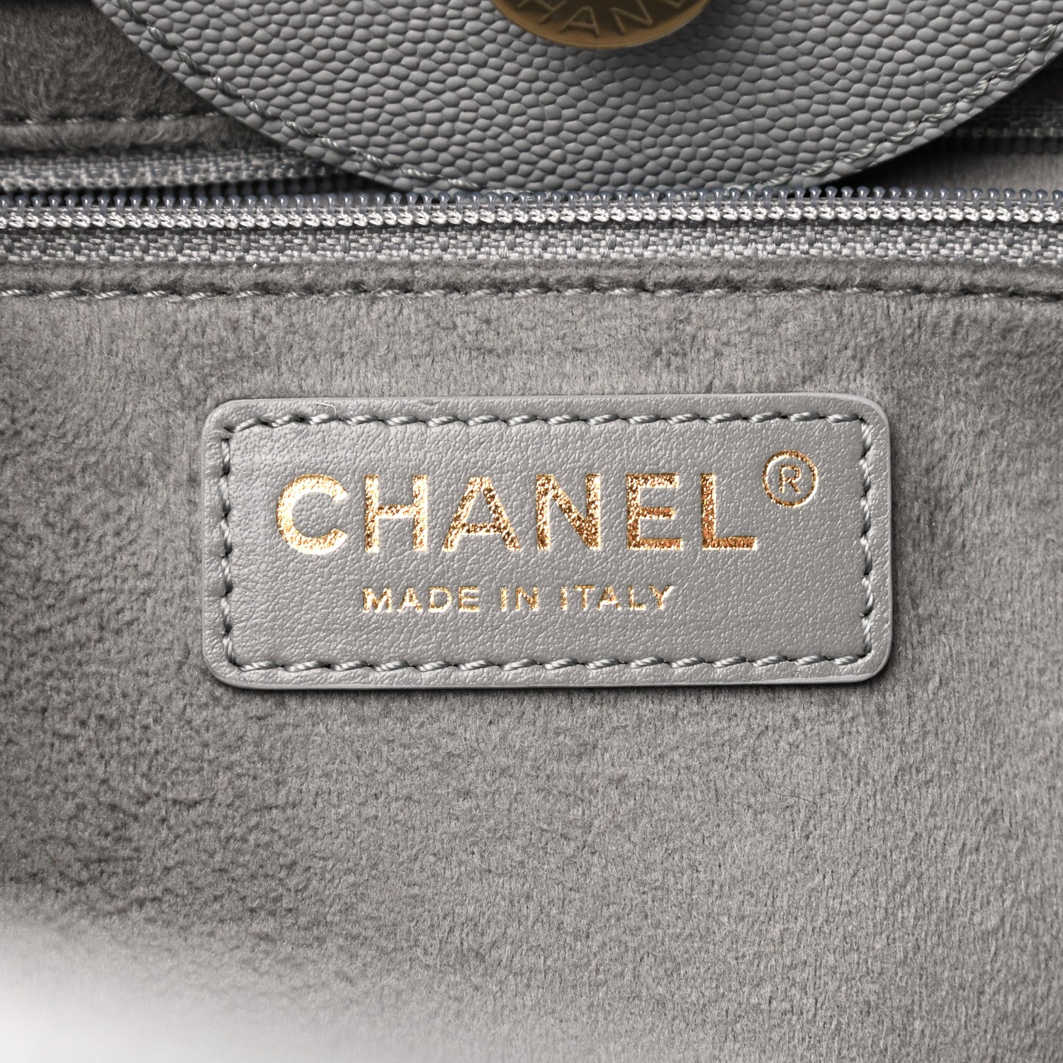 Chanel Caviar Studded Small Deauville Tote Grey 6 of 10