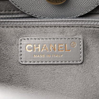 Chanel Caviar Studded Small Deauville Tote Grey 6 of 10