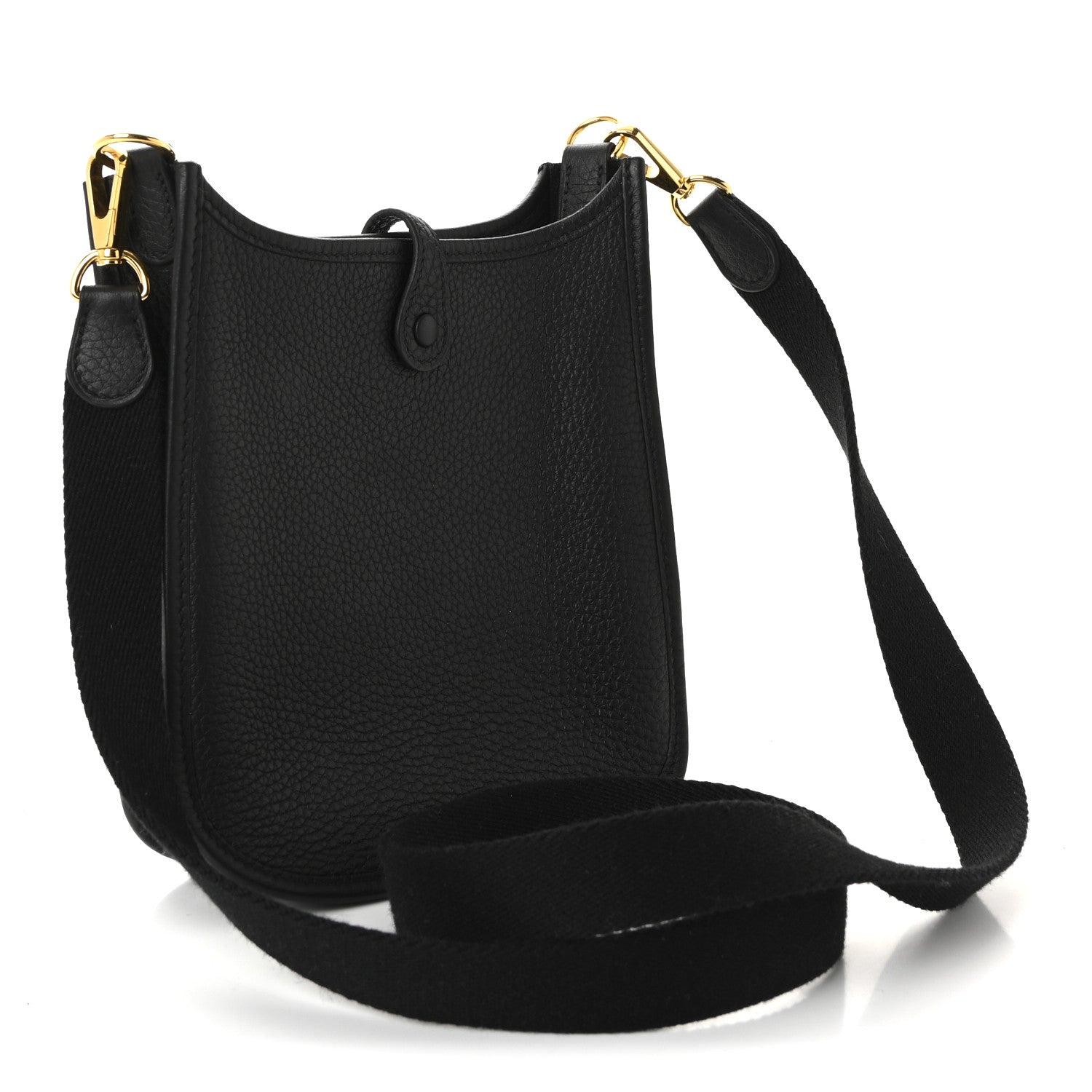 Hermes Taurillon Clemence Evelyne TPM Black 3 of 10