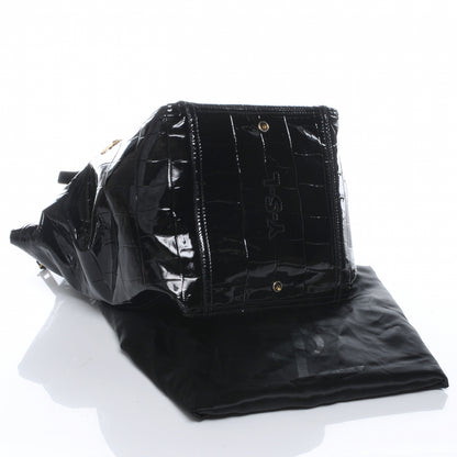 Saint Laurent Patent Croc Medium Downtown Black 4 of 7