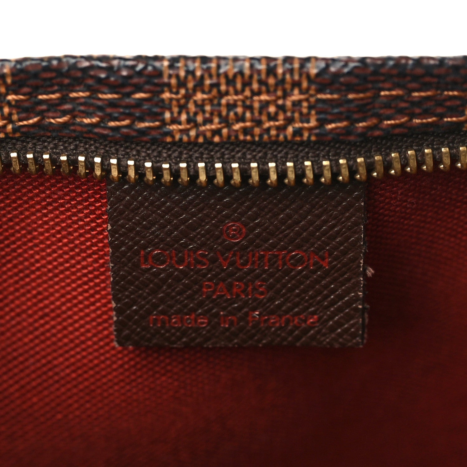 Louis Vuitton Damier Ebene Trousse Make Up Bag Pochette 10 of 11