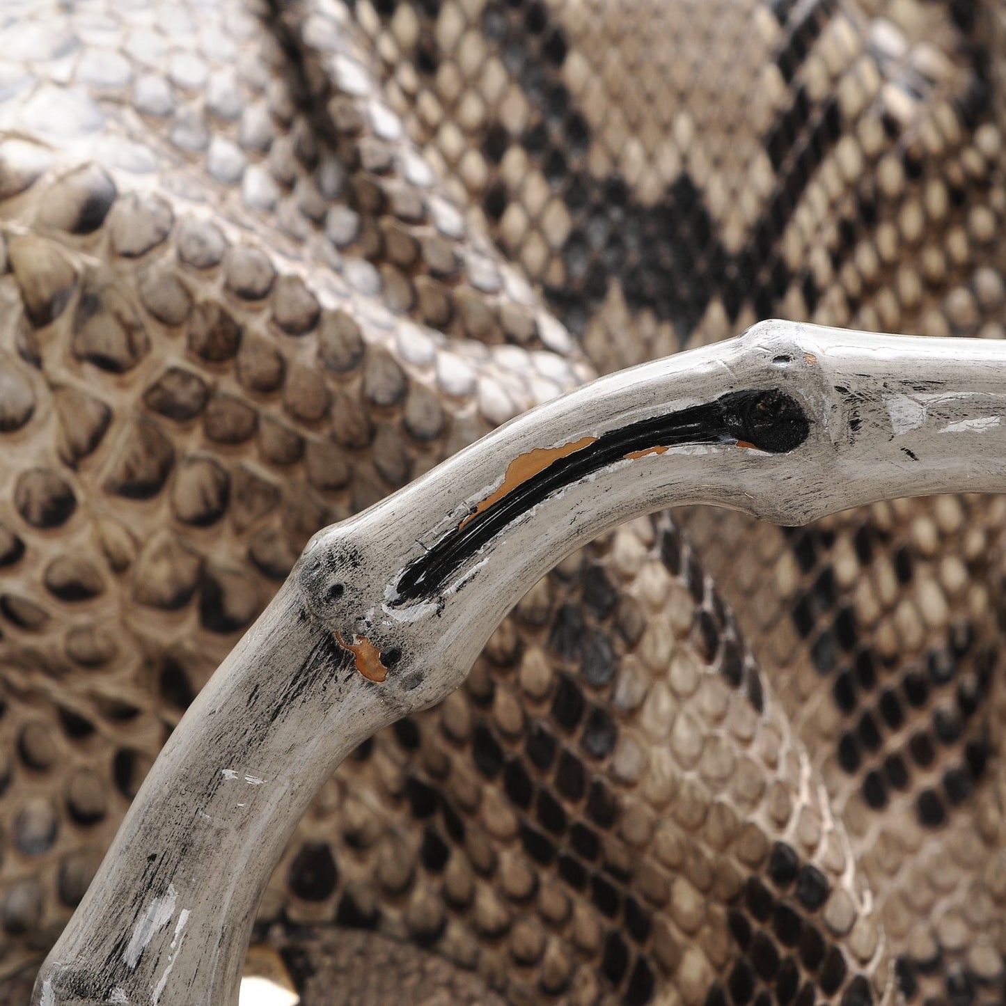 Python Pop Bamboo Top Handle Tote Roccia