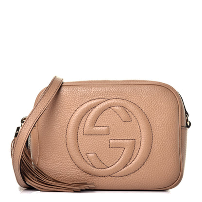 Gucci Pebbled Calfskin Small Soho Disco Bag Rose Beige 1 of 10