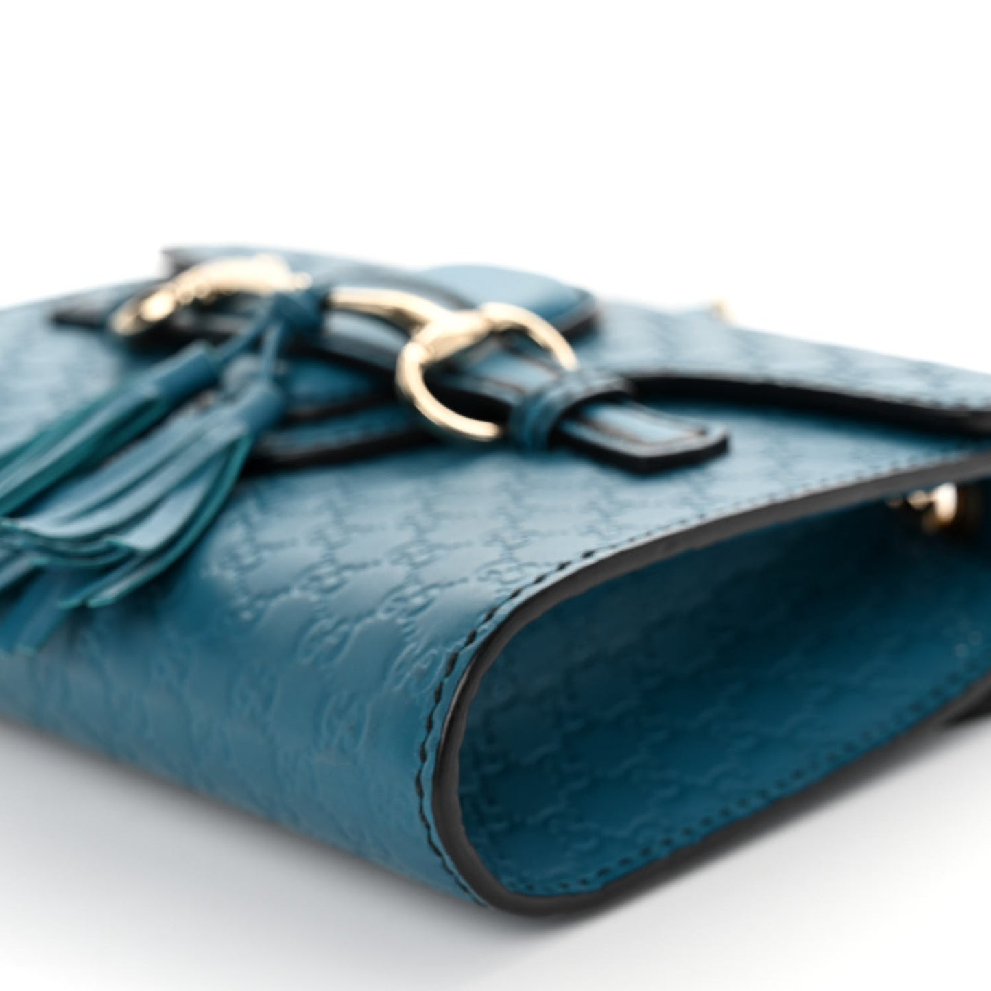 Microguccissima Mini Emily Shoulder Bag Deep Cobalt