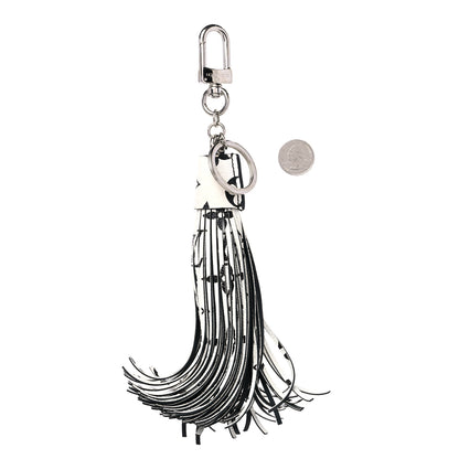 Louis Vuitton Monogram Tassel Bag Charm White 2 of 4