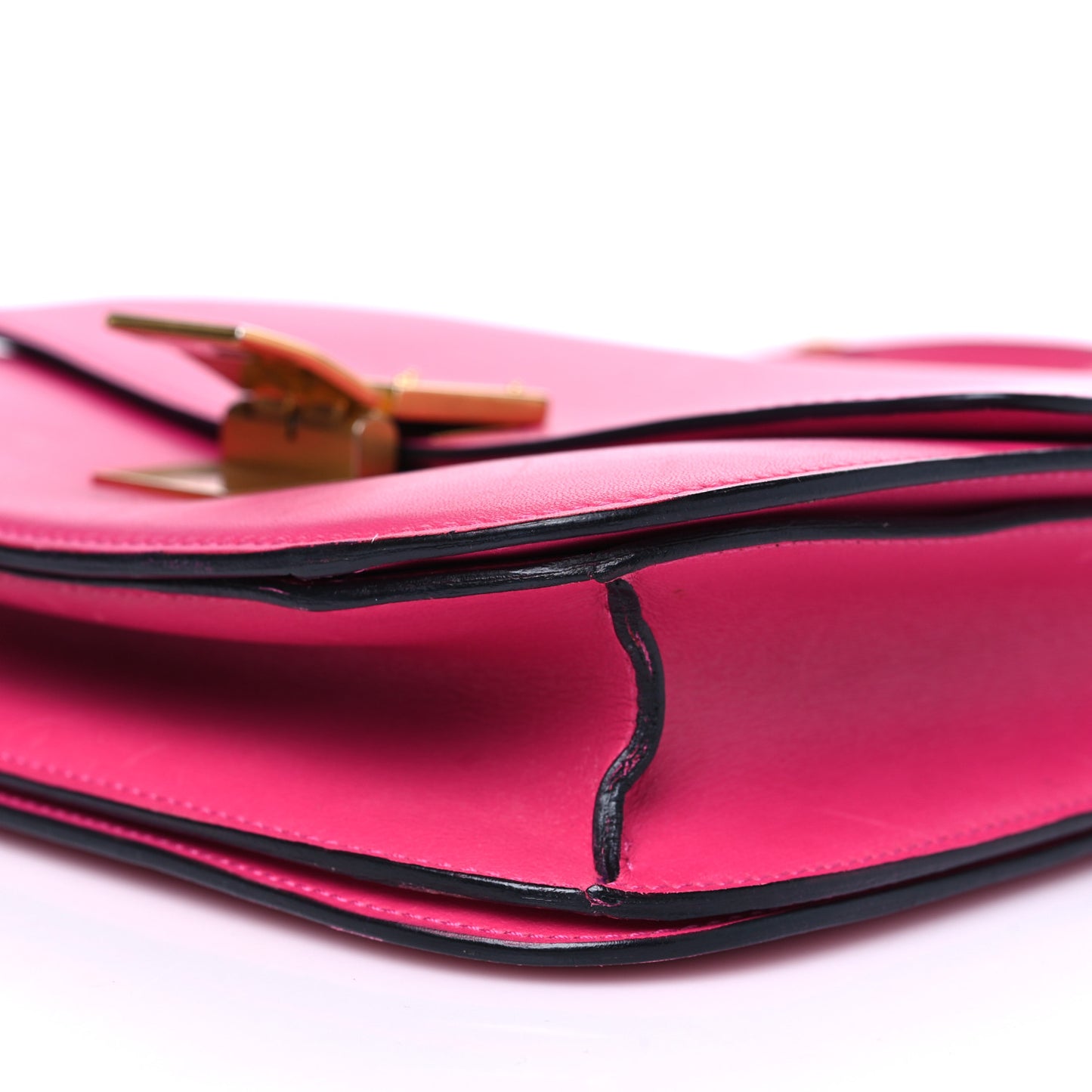 Box Calfskin Medium Classic Box Flap Bag Hibiscus