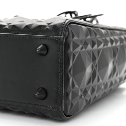 Christian Dior Calfskin Cannage Diamond Small My ABCDior Lady Dior Black 9 of 10