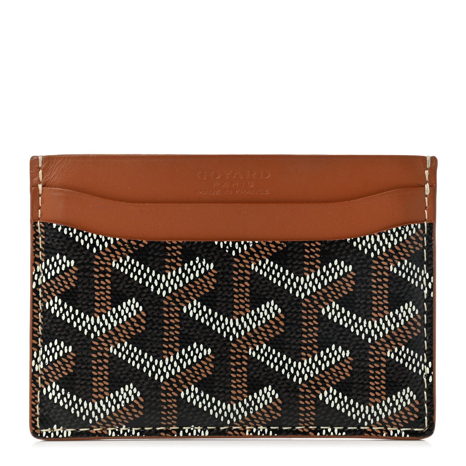 Goyard Goyardine Saint Sulpice Card Holder Black Gold 1 of 5