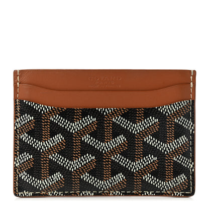Goyard Goyardine Saint Sulpice Card Holder Black Gold 1 of 5