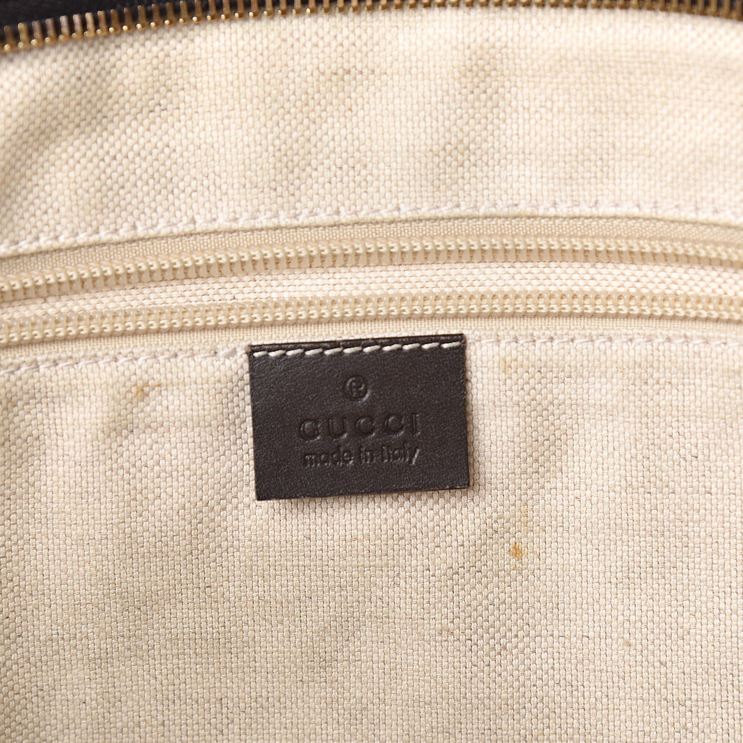 Gucci GG Supreme Monogram Medium Zippered Tote Dark Brown 6 of 19