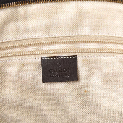 Gucci GG Supreme Monogram Medium Zippered Tote Dark Brown 6 of 19