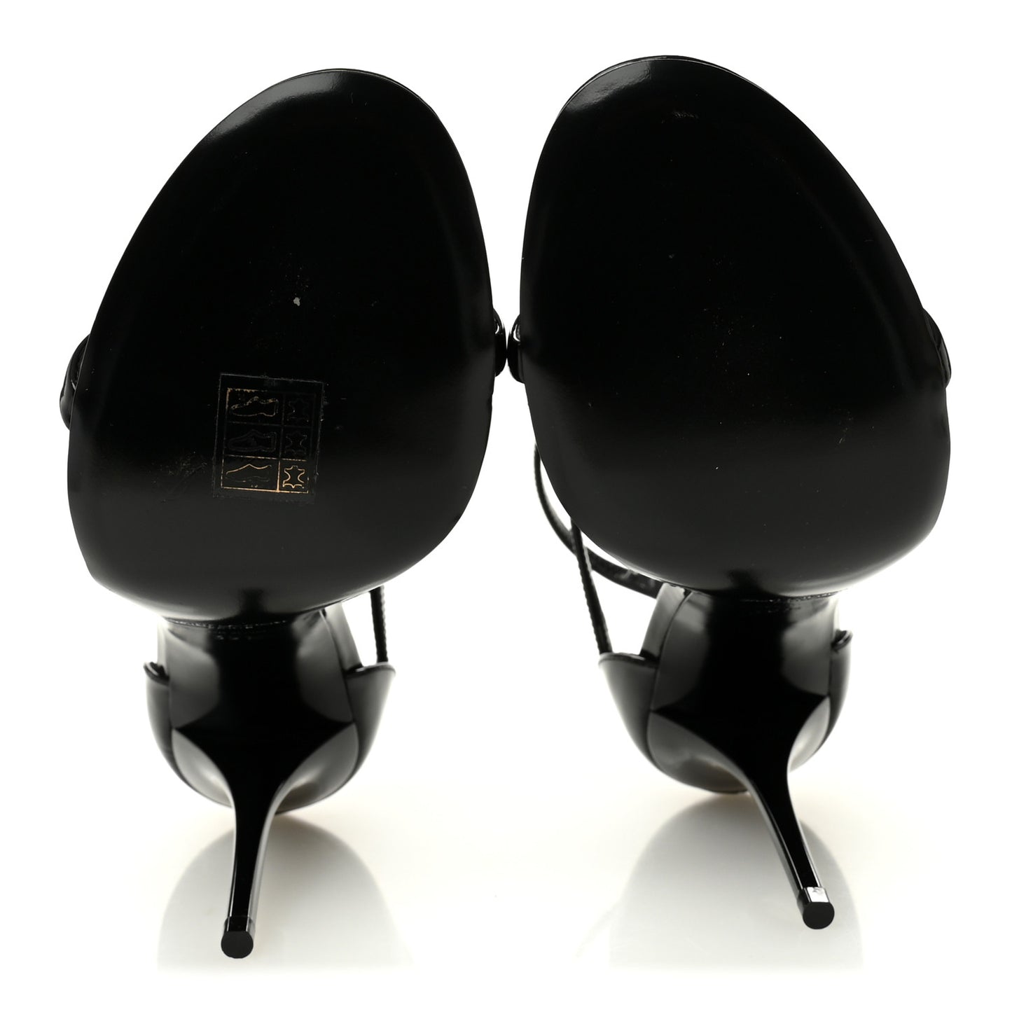 Patent Cassandra 100 Ankle Strap Sandals 39.5 Black