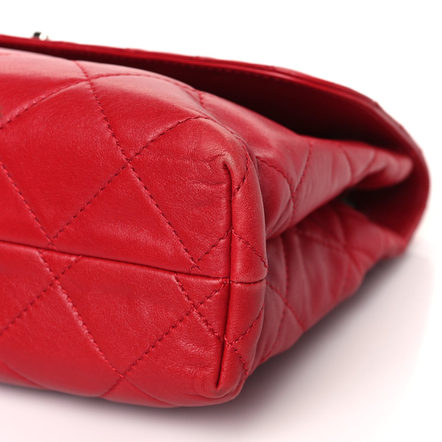 Calfskin Quilted In the Business Flap Bag Red