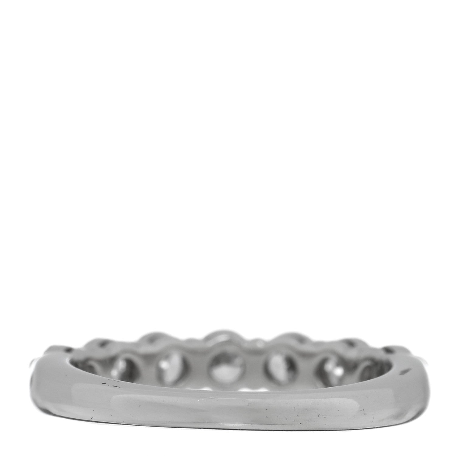 Tiffany Platinum Diamond 3.5mm Forever Half Circle Band Ring 50 5.25 3 of 4
