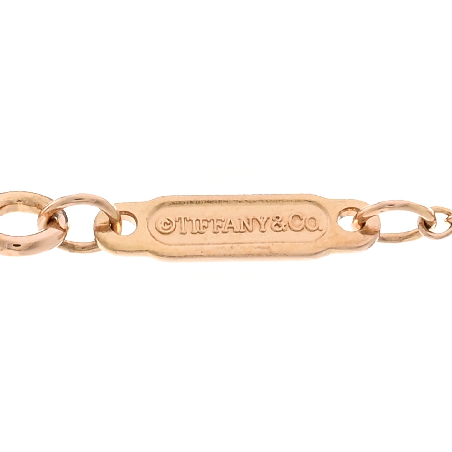 18K Rose Gold Small T Smile Pendant Necklace