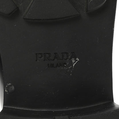Prada Spazzolato Metal Triangle Logo 50mm Loafers 36.5 Black 7 of 10
