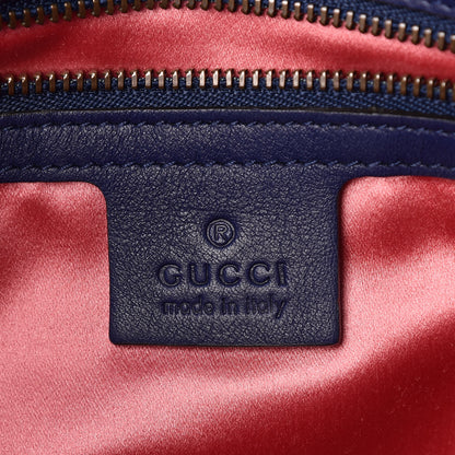 Gucci Velvet Matelasse Medium GG Marmont Shoulder Bag Cobalt Blue 6 of 10