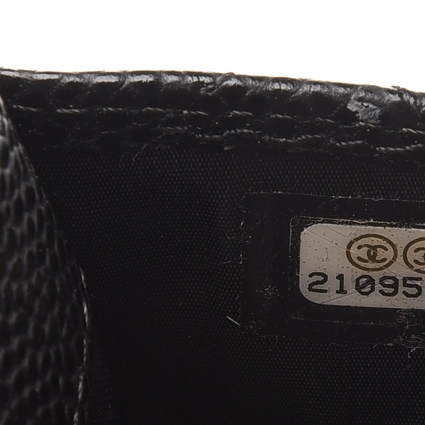Caviar Quilted Card Holder Black