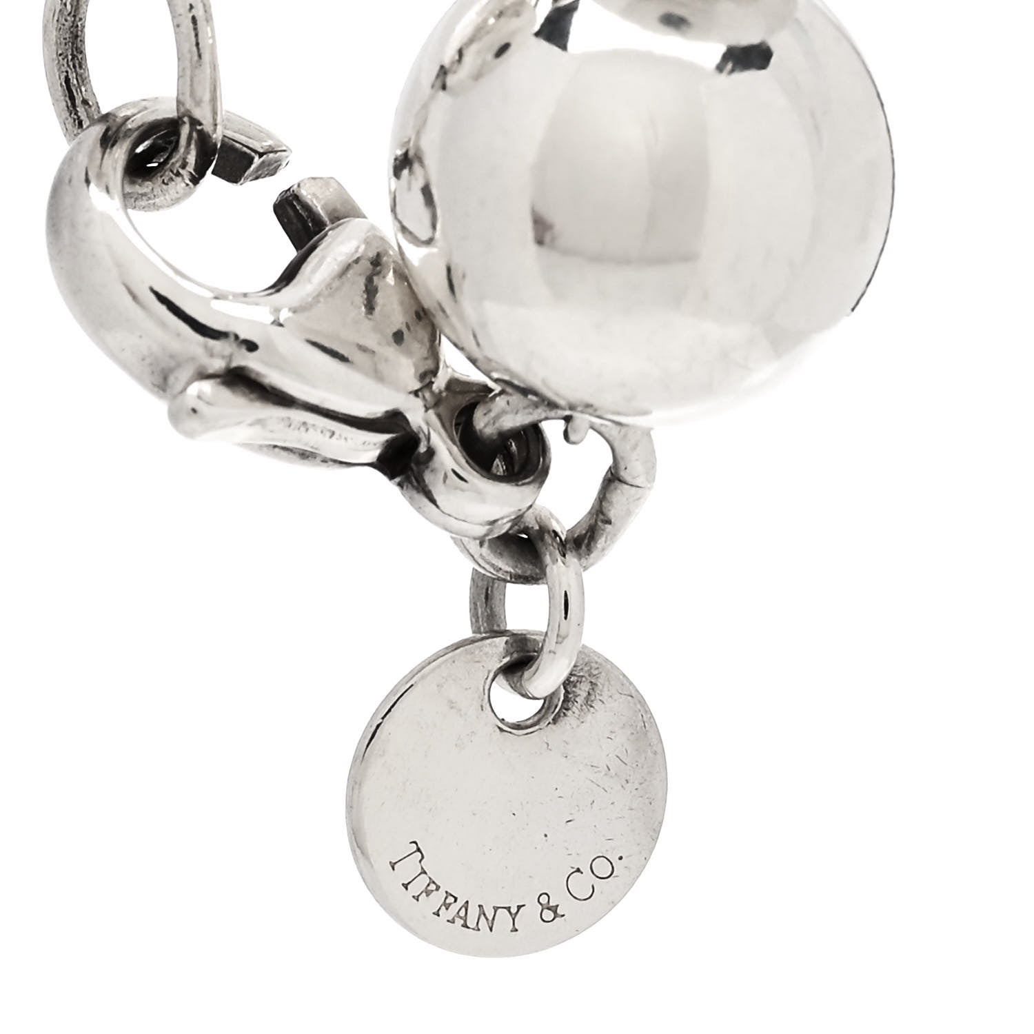 Tiffany Sterling Silver 10mm HardWear Ball Bracelet 3 of 4