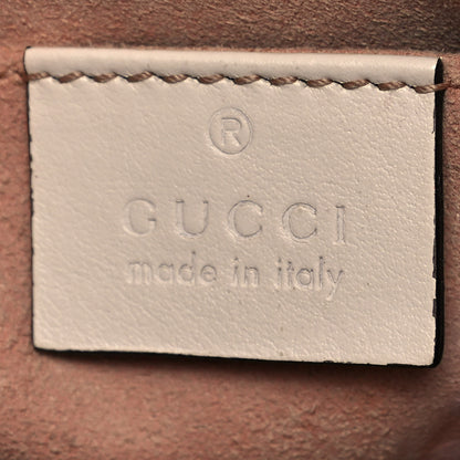Gucci Calfskin Matelasse Small GG Marmont Chain Shoulder Bag White 6 of 18