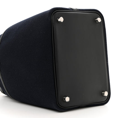 Hermes Toile Goeland Swift Cargo Picotin Lock 18 Bleu Marine Black 9 of 10