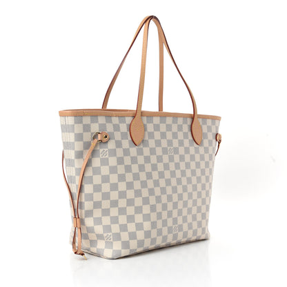 Louis Vuitton Damier Azur Neo Neverfull MM Rose Ballerine 4 of 10