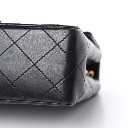 Chanel Lambskin Quilted Mini Square Flap Black 10 of 12