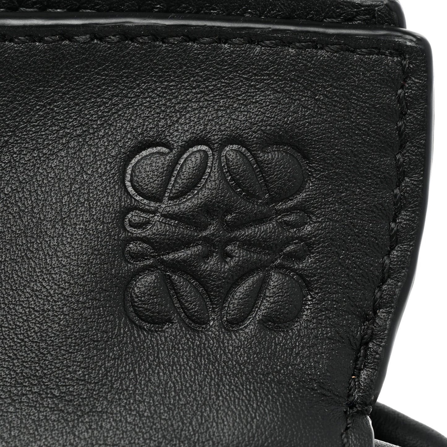 Calfskin Mini Flamenco Knot Clutch Black