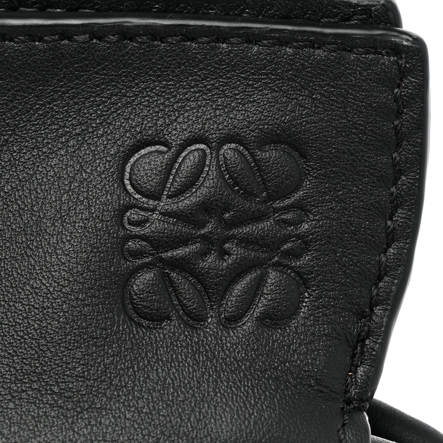 Loewe Calfskin Mini Flamenco Knot Clutch Black 14 of 17