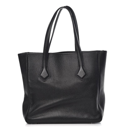 Hermes Taurillon Clemence Victoria II Cabas 32 Black 1 of 12